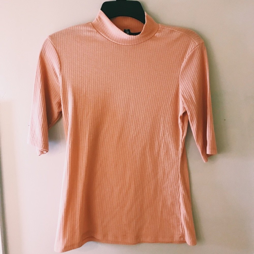 Turtleneck Pink Top